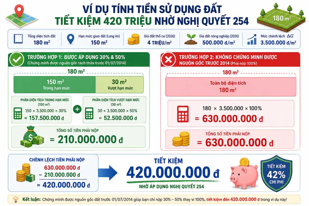 Chiến Lược Tối Ưu Hóa Thuế Đất Cho Chủ Sở Hữu Đất Nông Nghiệp Có Nguồn Gốc Tách Thửa Trước Ngày 01/07/2014 3 Công thức tính thuế lũy tiến cho chuyển đổi đất nông nghiệp có nguồn gốc trước 2014