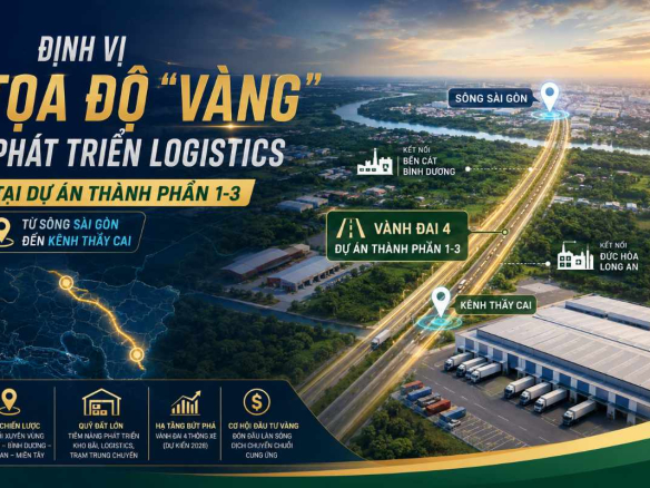 Định vị toạ độ vàng phát triển logistics tại dự án thành phần 1-3