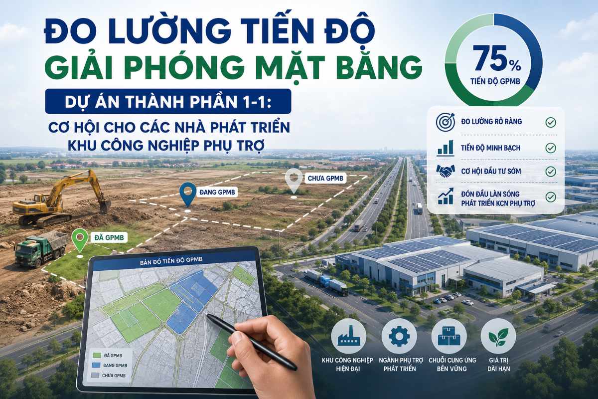Dự Án Thành Phần 1-1 Đo Lường Tiến Độ Giải Phóng Mặt Bằng