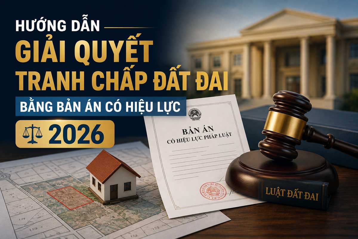 Giải Quyết Tranh Chấp Đất Đai Bằng Bản Án Có Hiệu Lực 2026