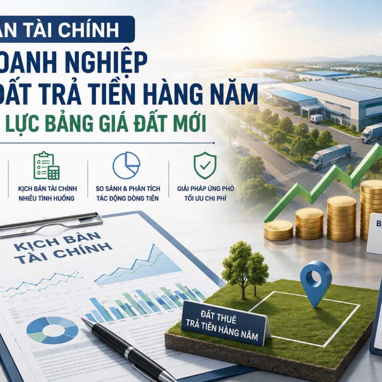 Kịch Bản Tài Chính Cho Doanh Nghiệp Thuê Đất Trả Tiền Hàng Năm Dưới Áp Lực Bảng Giá Đất Mới