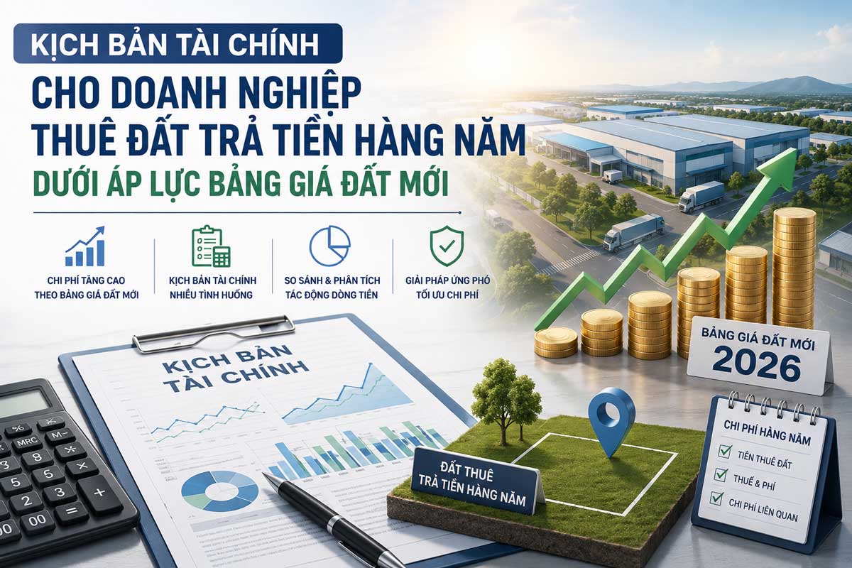 Kịch Bản Tài Chính Cho Doanh Nghiệp Thuê Đất Trả Tiền Hàng Năm