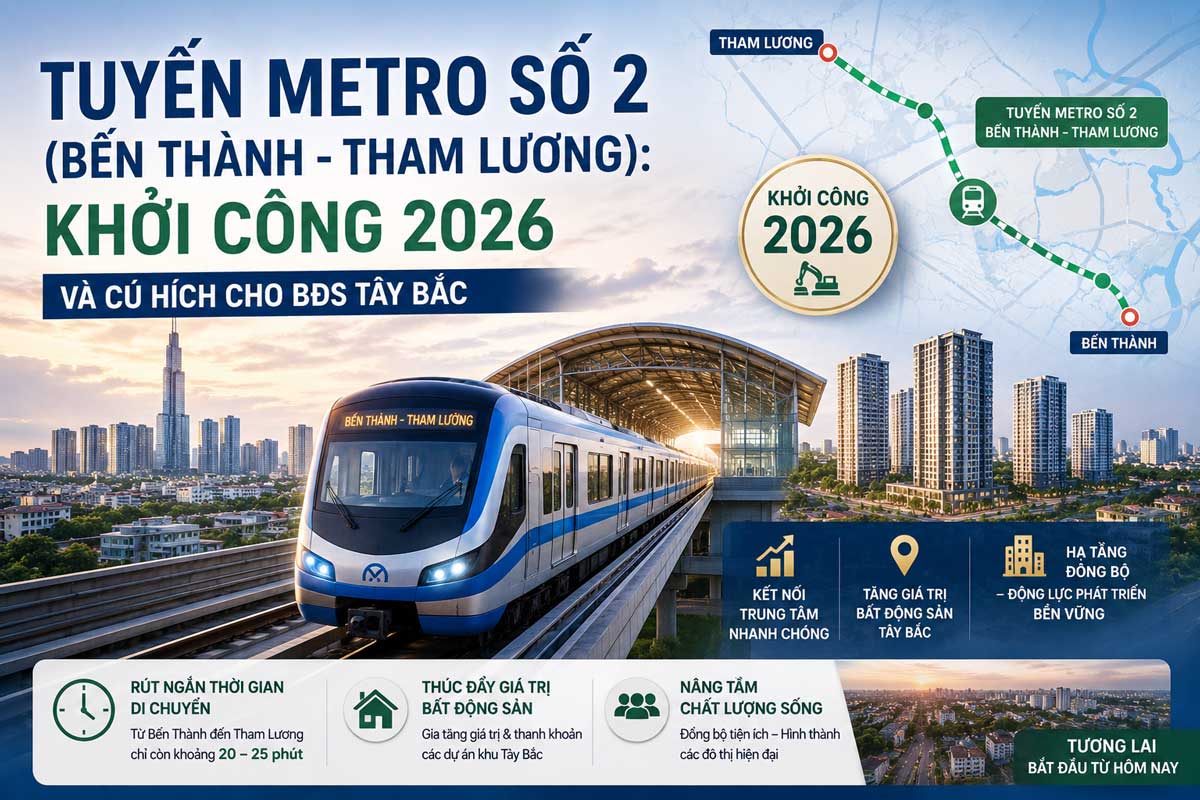 Metro số 2 Bến Thành Tham Lương