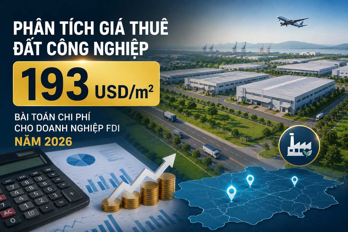 Phân tích Giá thuê đất công nghiệp 2026