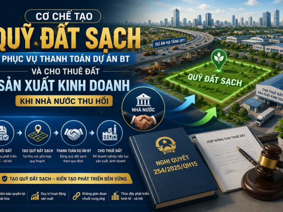 Quỹ đất sạch thanh toán BT