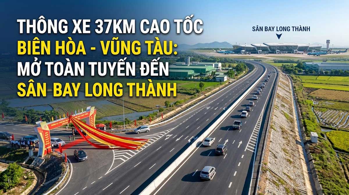 Thông Xe 37km Cao Tốc Biên Hòa - Vũng Tàu