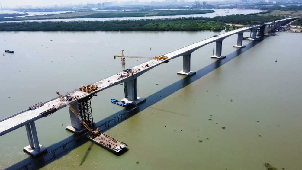 Tiến độ cầu Nhơn Trạch đầu tháng 5 năm 2026