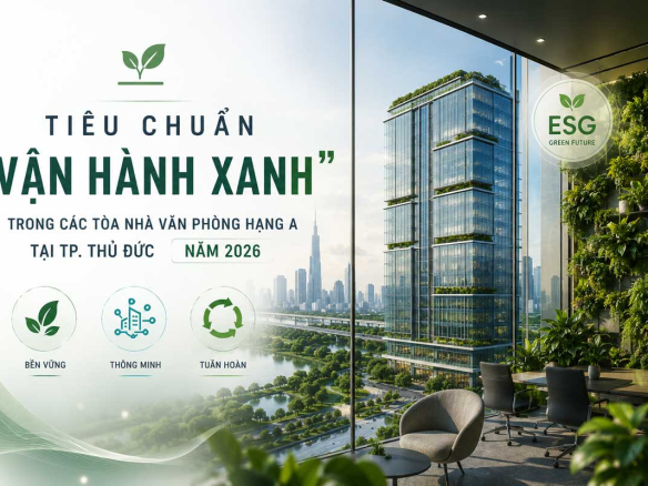 Vận hành xanh trong văn phòng hạng A