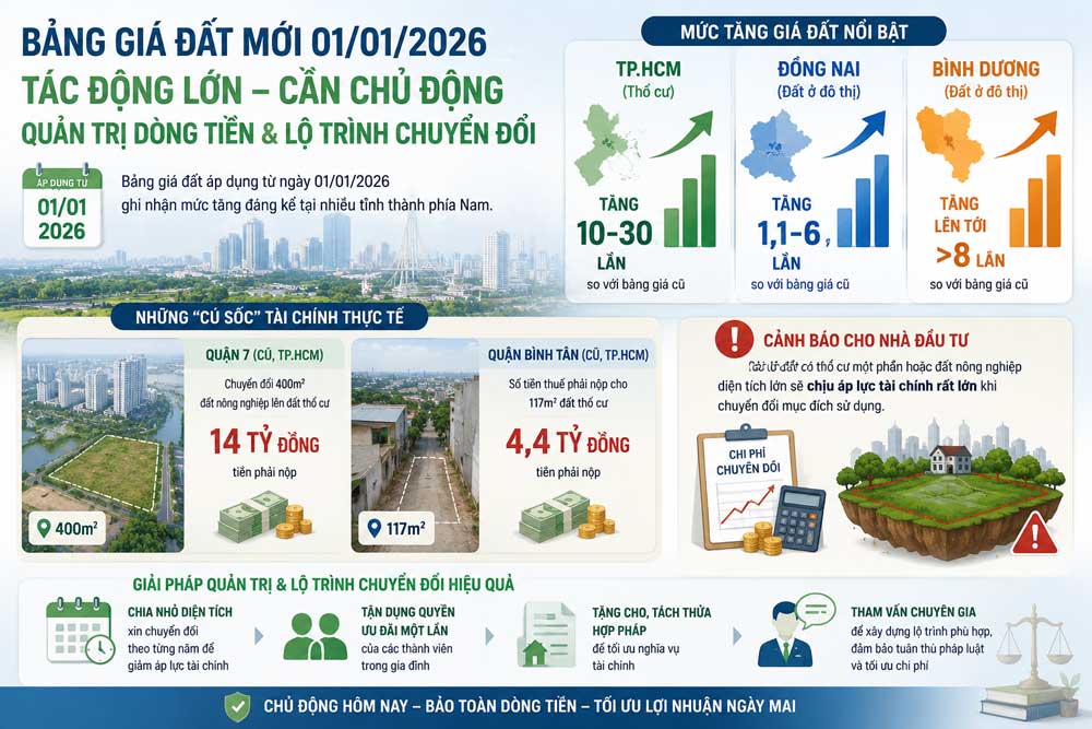 Bảng giá đất mới 2026 tác động lớn đến dòng tiền bđs