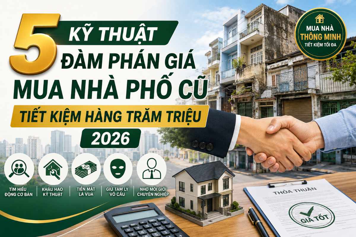 5 Kỹ Thuật Đàm Phán Giá Mua Nhà Phố Cũ Tiết Kiệm Hàng Trăm Triệu 2026