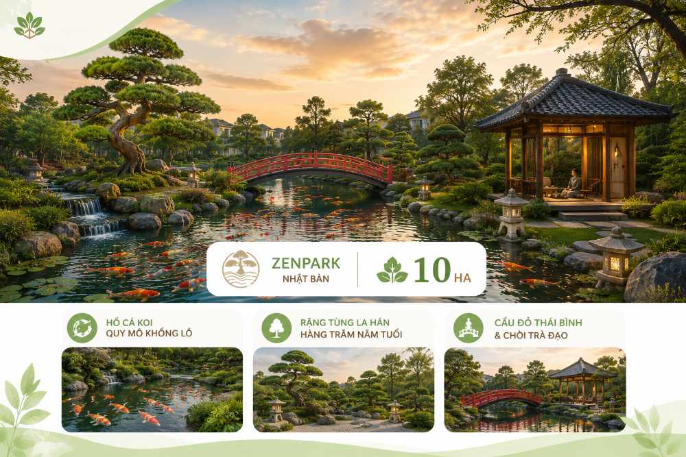 Bức tranh quy hoạch Zenpark 10ha Vinhomes Saigon Park