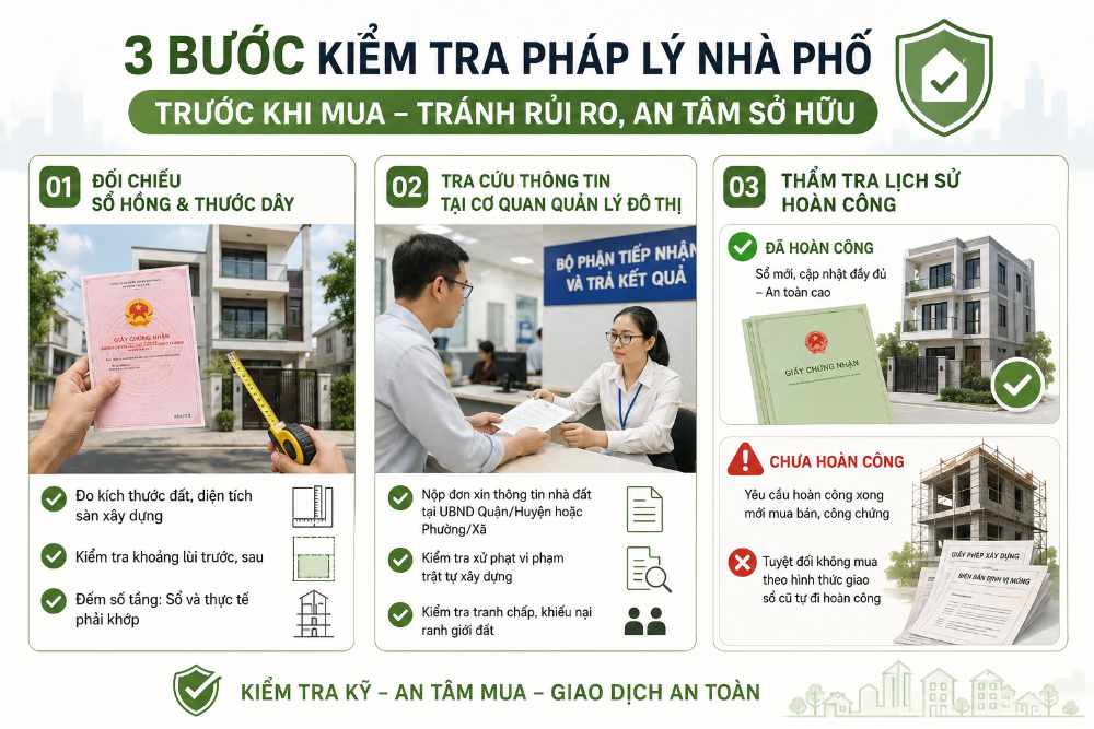 Chi tiết quy trình 3 bước xác minh vi phạm trật tự xây dựng nhà phố thực chiến