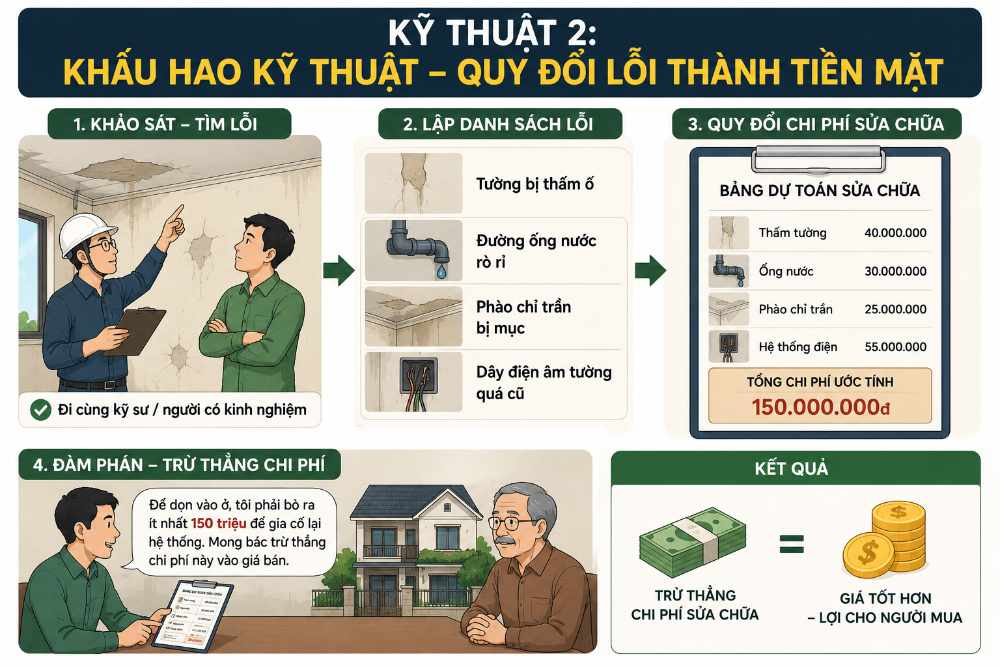 Chiến thuật Khấu hao kỹ thuật – Quy đổi lỗi thành tiền mặt