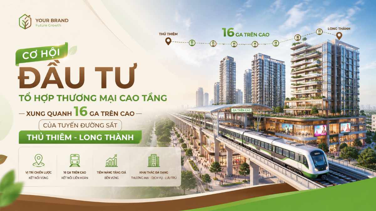 Cơ Hội Đầu Tư Quanh 16 Ga Đường Sắt Thủ Thiêm Long Thành