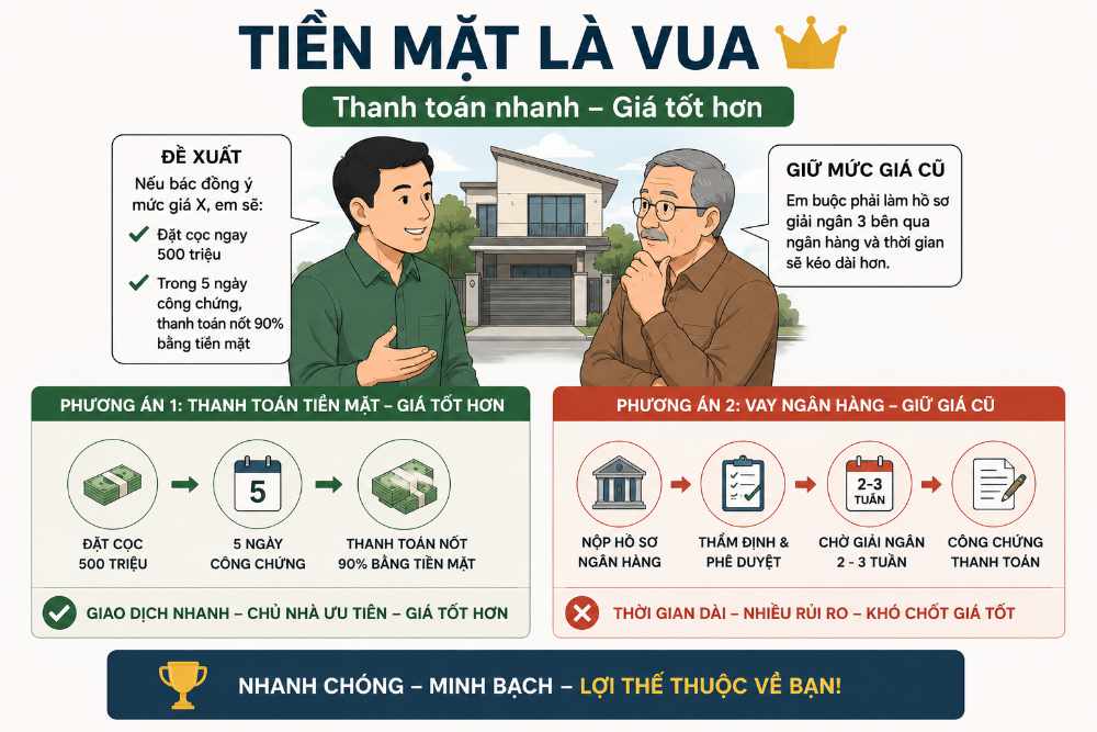 Đánh mạnh vào phương thức giải ngân nhanh bằng tiền mặt