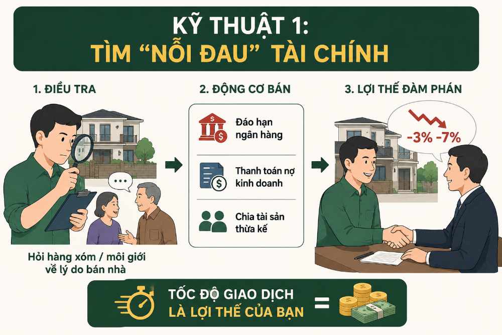 Đi tìm Nỗi đau tài chính hoặc động cơ bán thực tế