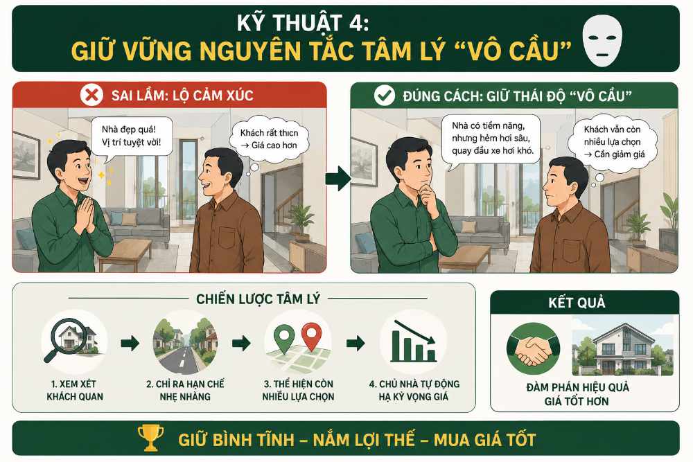 Giữ vững nguyên tắc tâm lý Vô cầu