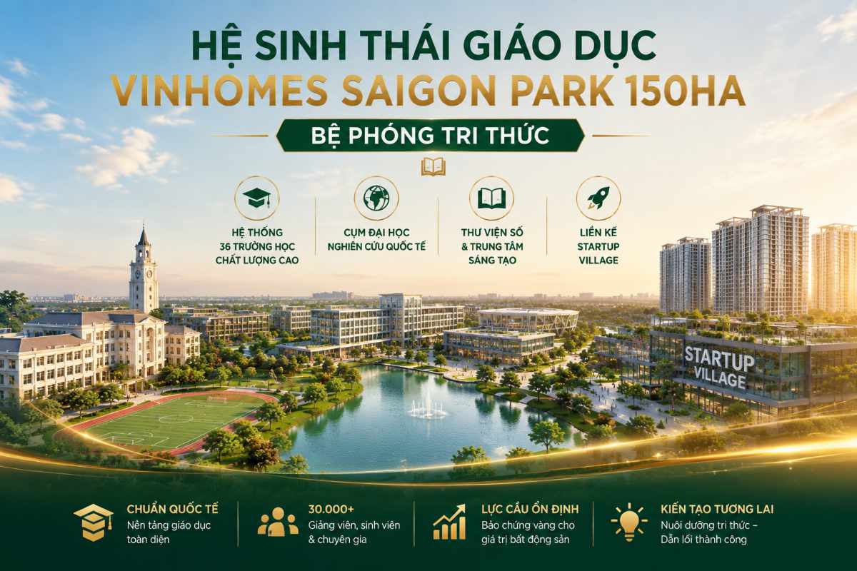 Hệ Sinh Thái Giáo Dục Vinhomes Saigon Park 150ha Bệ Phóng Tri Thức