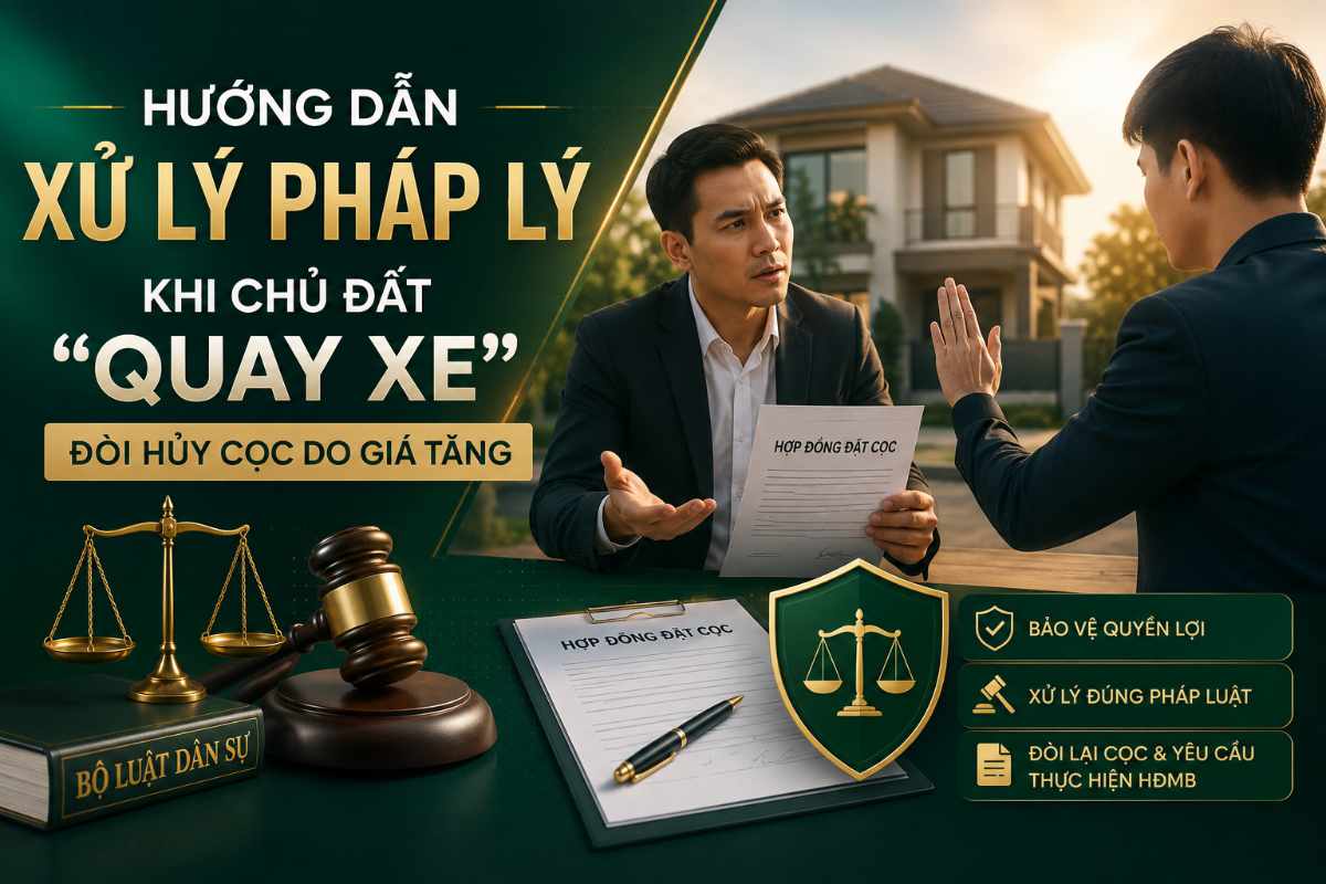 Hướng Dẫn Xử Lý Pháp Lý Khi Chủ Đất Hủy Cọc Do Giá Tăng