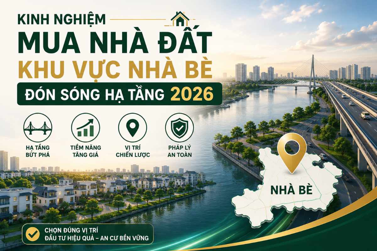 Kinh Nghiệm Mua Nhà Đất Khu Vực Nhà Bè Đón Sóng Hạ Tầng 2026