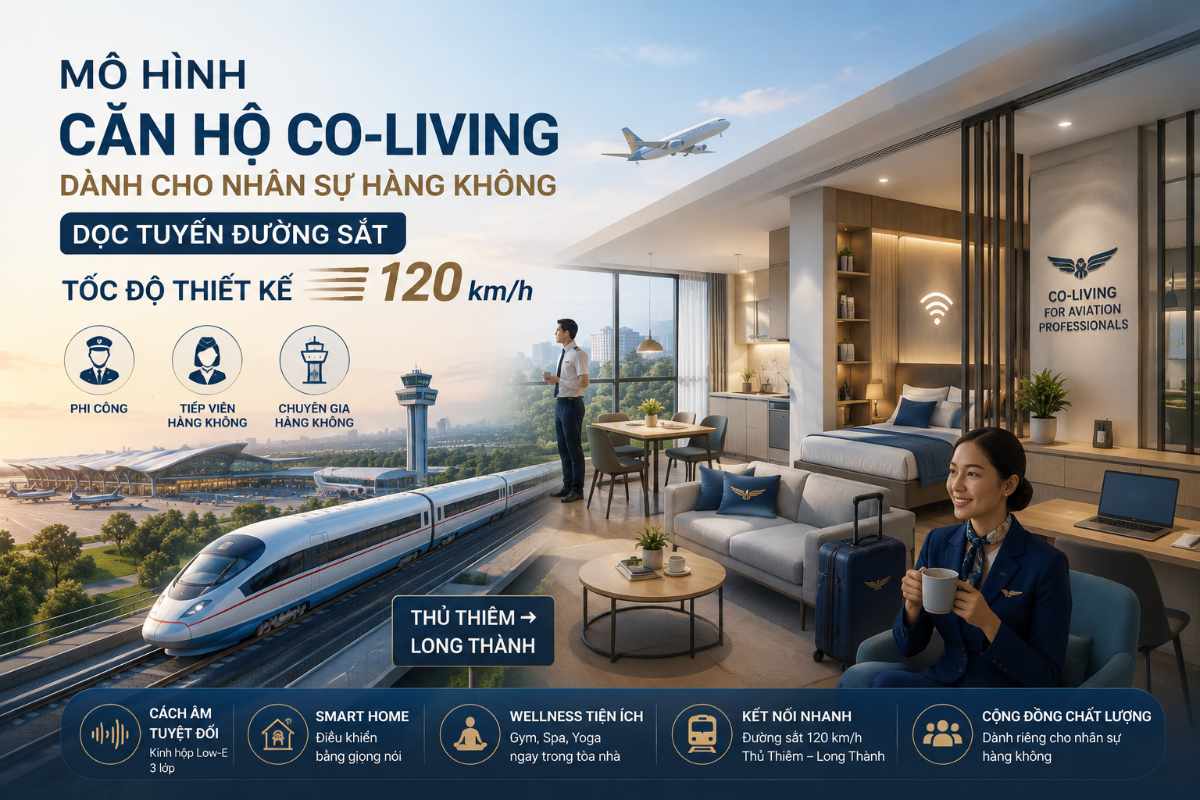 Mô Hình Căn Hộ Dịch Vụ Cho Thuê Long Thành Đón Sóng Nhân Sự Hàng Không