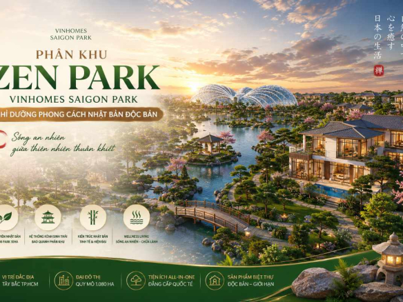 Phân Khu Zen Park Vinhomes Saigon Park Nghỉ Dưỡng Phong Cách Nhật Bản Độc Bản