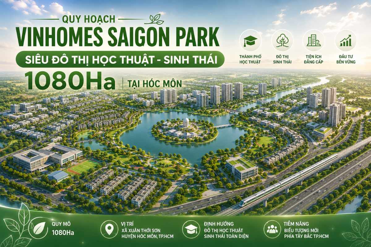 Quy Hoạch Vinhomes Saigon Park Siêu Đô Thị 1080Ha Tại Hóc Môn