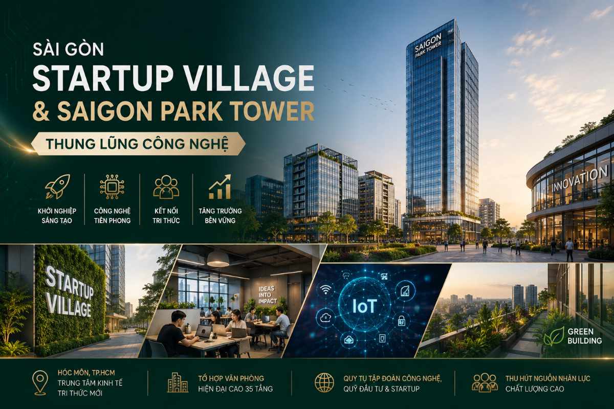 Sài Gòn Startup Village và Saigon Park Tower: Kiến tạo thung lũng khởi nghiệp công nghệ hàng đầu và cơ hội bứt phá của bất động sản văn phòng 1 Sài Gòn Startup Village & Saigon Park Tower Thung Lũng Công Nghệ