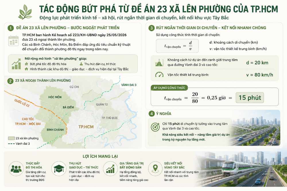 Tác động bứt phá từ đề án 23 xã lên phường của TP.HCM