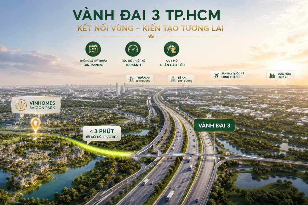 Tuyến đường Vành đai 3 TP.HCM khép kín