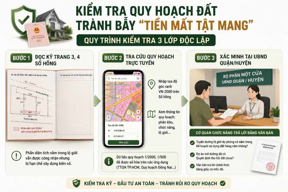 Cách Kiểm Tra Và Xử Lý Khi Mua Nhầm Nhà Phố Dính Quy Hoạch Lộ Giới 2 3 Bước kiểm tra quy hoạch lộ giới chuẩn xác