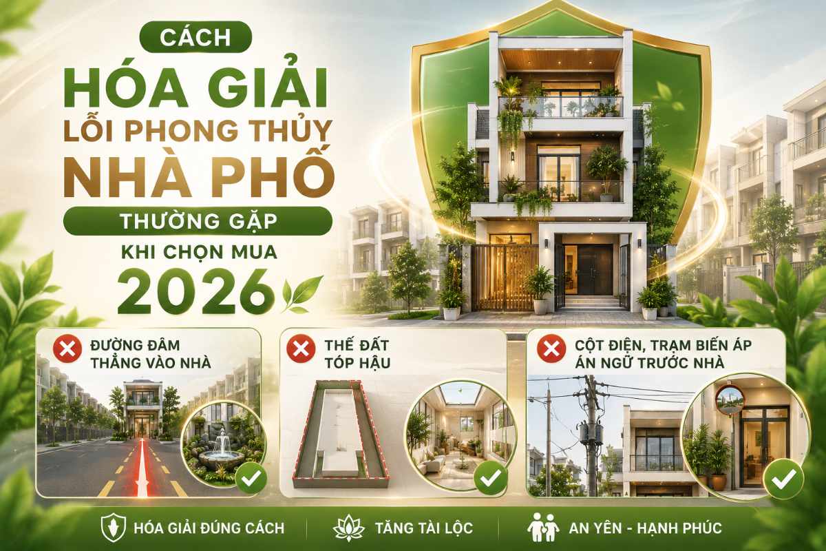 Cách Hóa Giải Lỗi Phong Thủy Nhà Phố Thường Gặp Khi Chọn Mua 2026