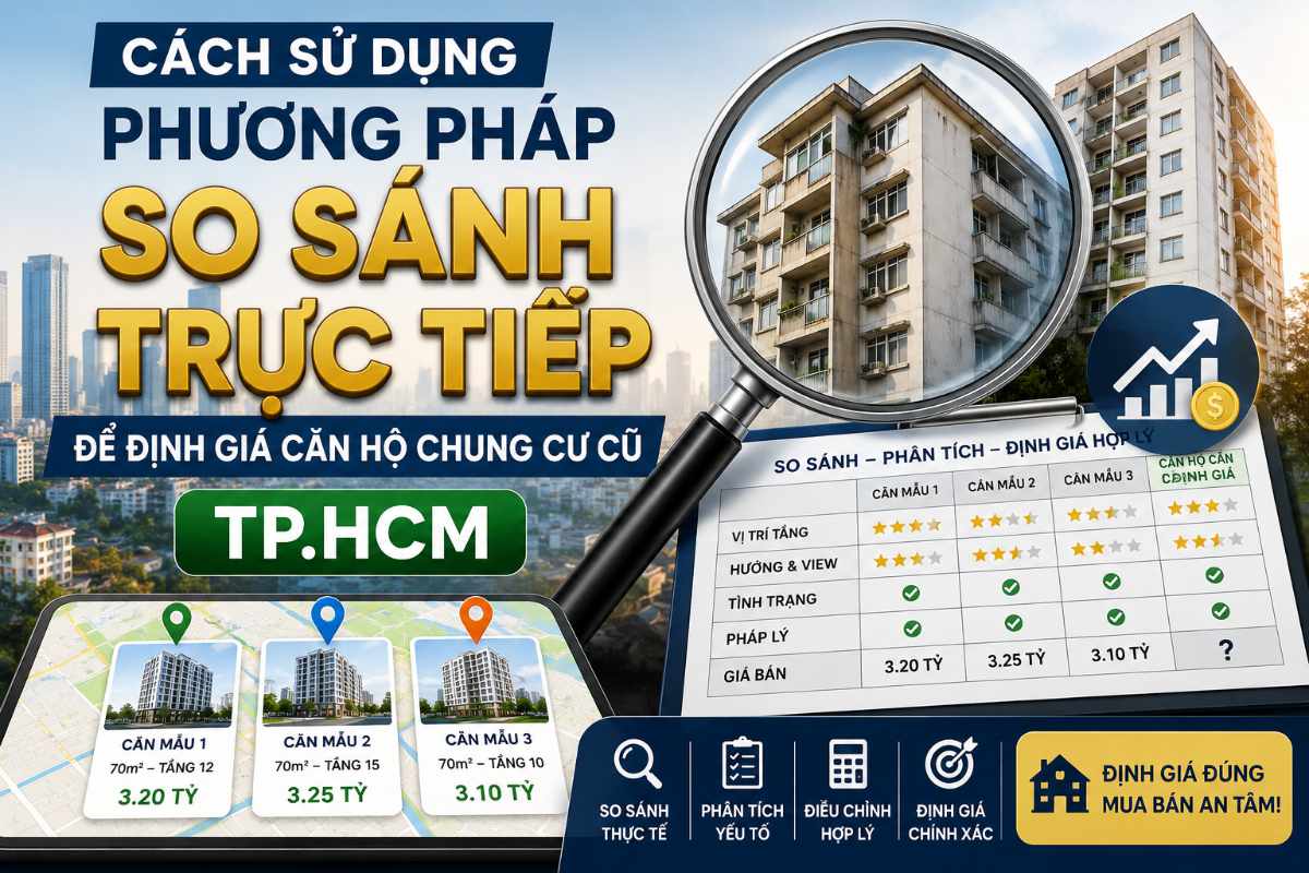 Cách Sử Dụng Phương Pháp So Sánh Trực Tiếp Để Định Giá Căn Hộ Chung Cư Cũ TP.HCM
