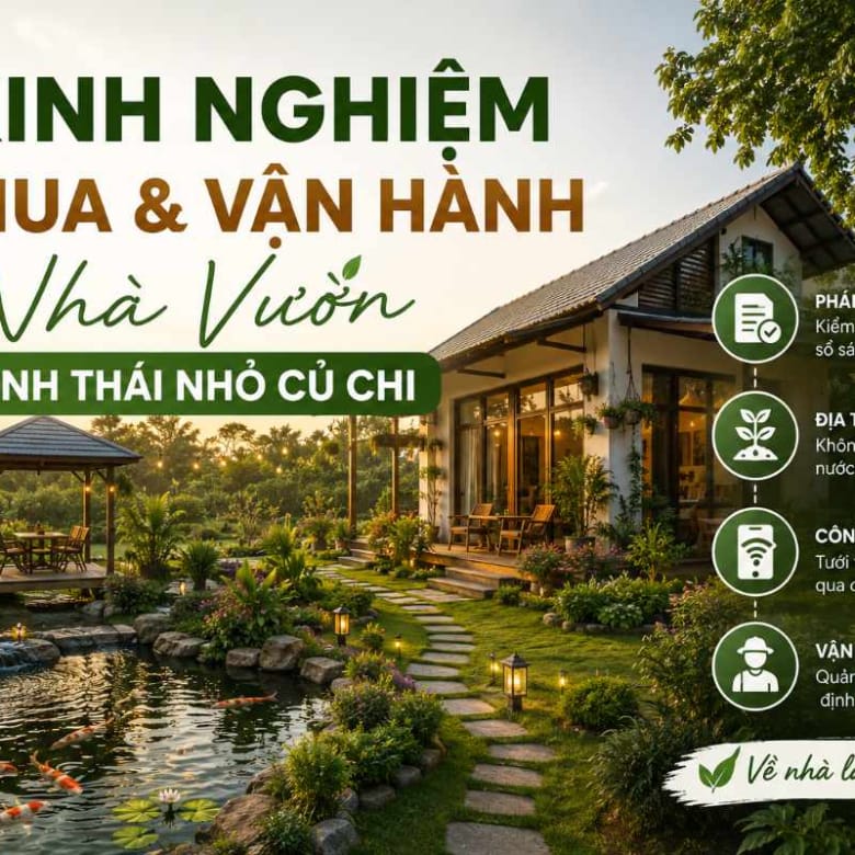 Kinh Nghiệm Mua Và Vận Hành Nhà Vườn Sinh Thái Nhỏ Củ Chi