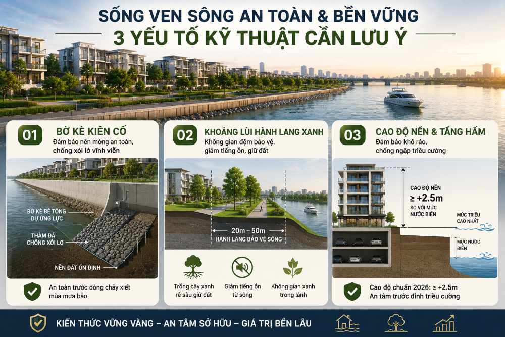 Kinh nghiệm chọn mua bất động sản hướng thủy không dính bẫy sụt lún
