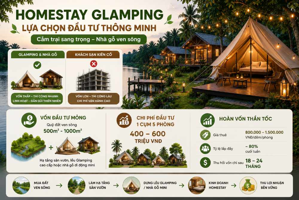 Mô hình Glamping Homestay