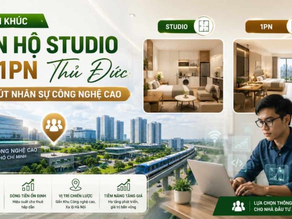 Phân Khúc Căn Hộ Studio Và 1PN Thủ Đức