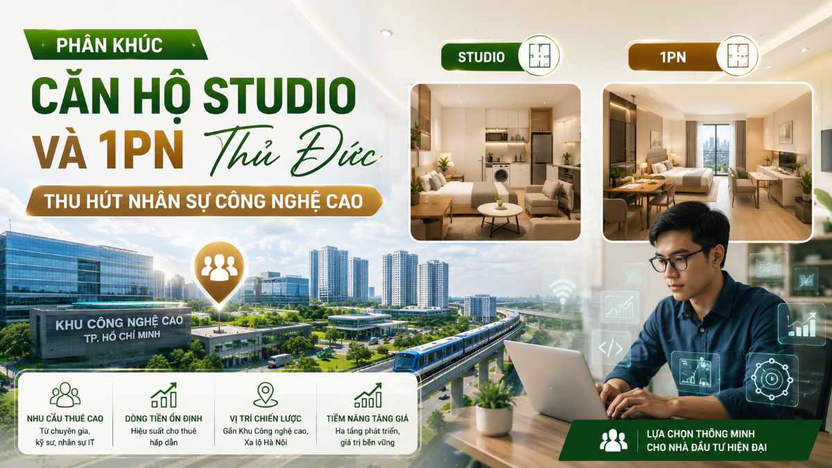 Phân Khúc Căn Hộ Studio Và 1PN Thủ Đức