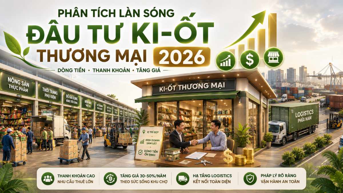 Phân Tích Làn Sóng Đầu Tư Ki Ốt Thương Mại Phía Nam 2026