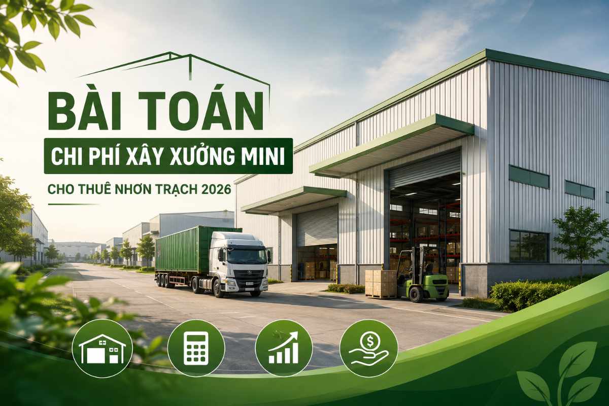 Bài Toán Chi Phí Xây Xưởng Mini Cho Thuê Nhơn Trạch 2026